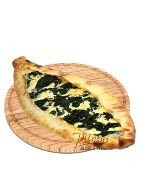 Pide mit Käse und Spinat